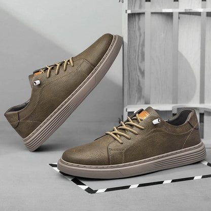 Lowbank Men's LuxeStride Leather Trainers