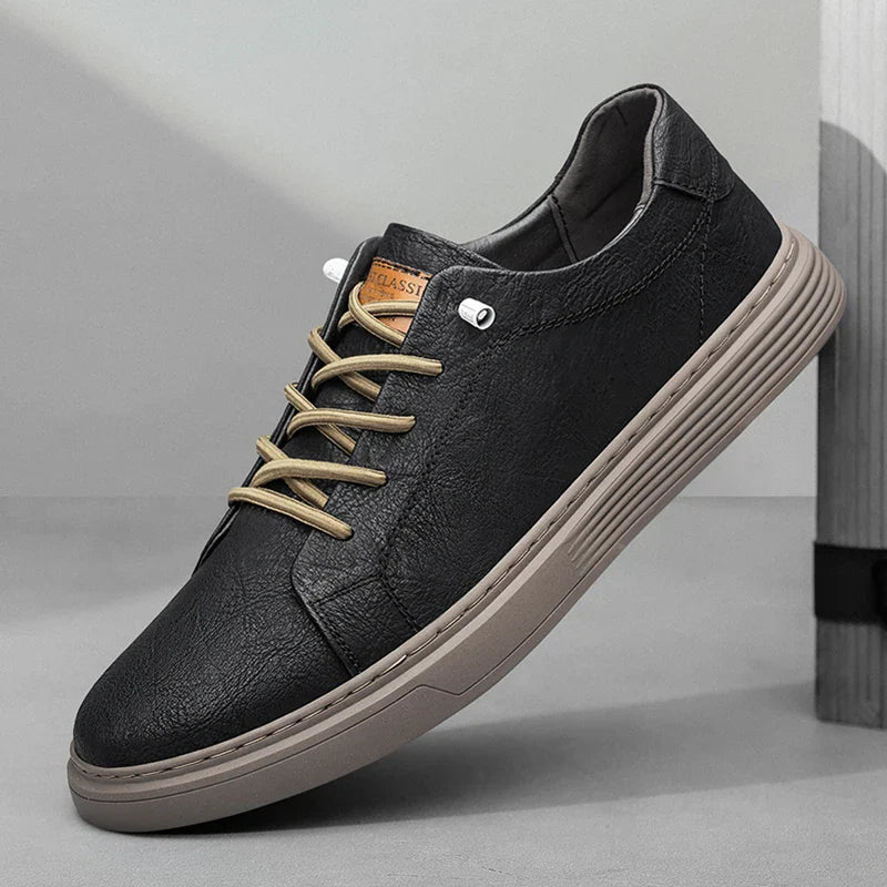 Lowbank Men's LuxeStride Leather Trainers