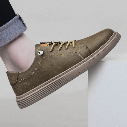 Lowbank Men's LuxeStride Leather Trainers