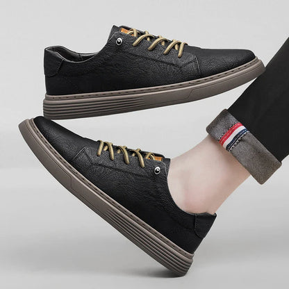 Lowbank Men's LuxeStride Leather Trainers